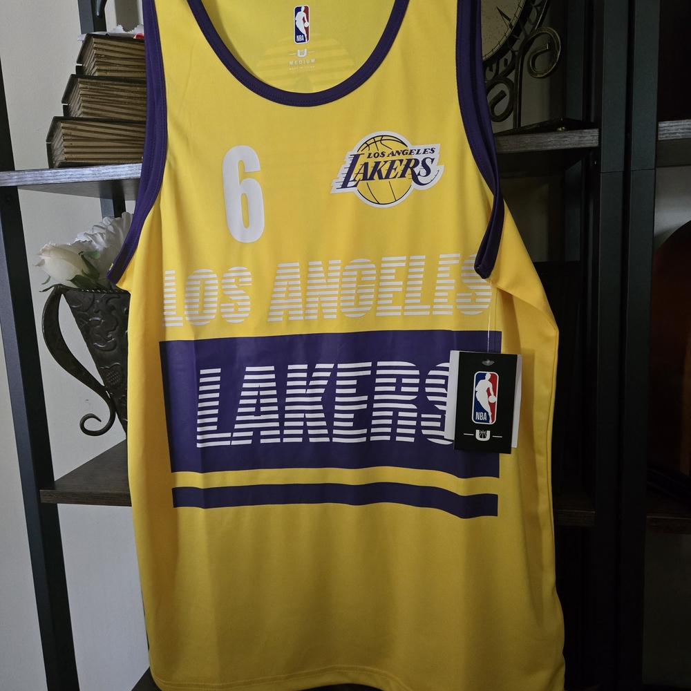 NBA Lakers Yellow and Purple Tank Top